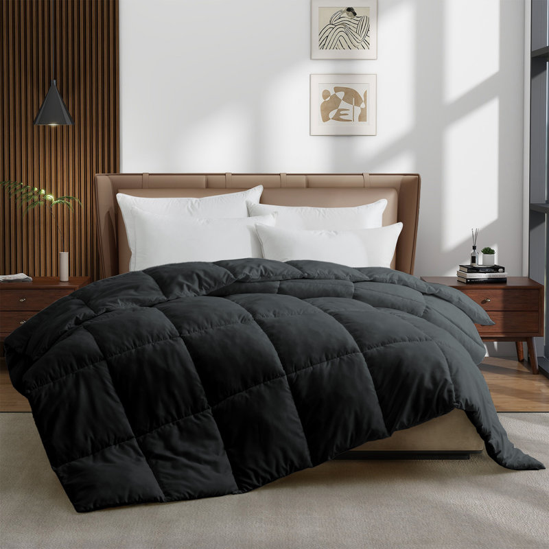 Wayfair Sleep Lightweight Down Alternative Comforter, Black, King