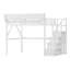 Lit mezzanine en métal avec bureau et station de charge Lit mezzanine avec lumière pour enfants adolescents-969102017-969102020