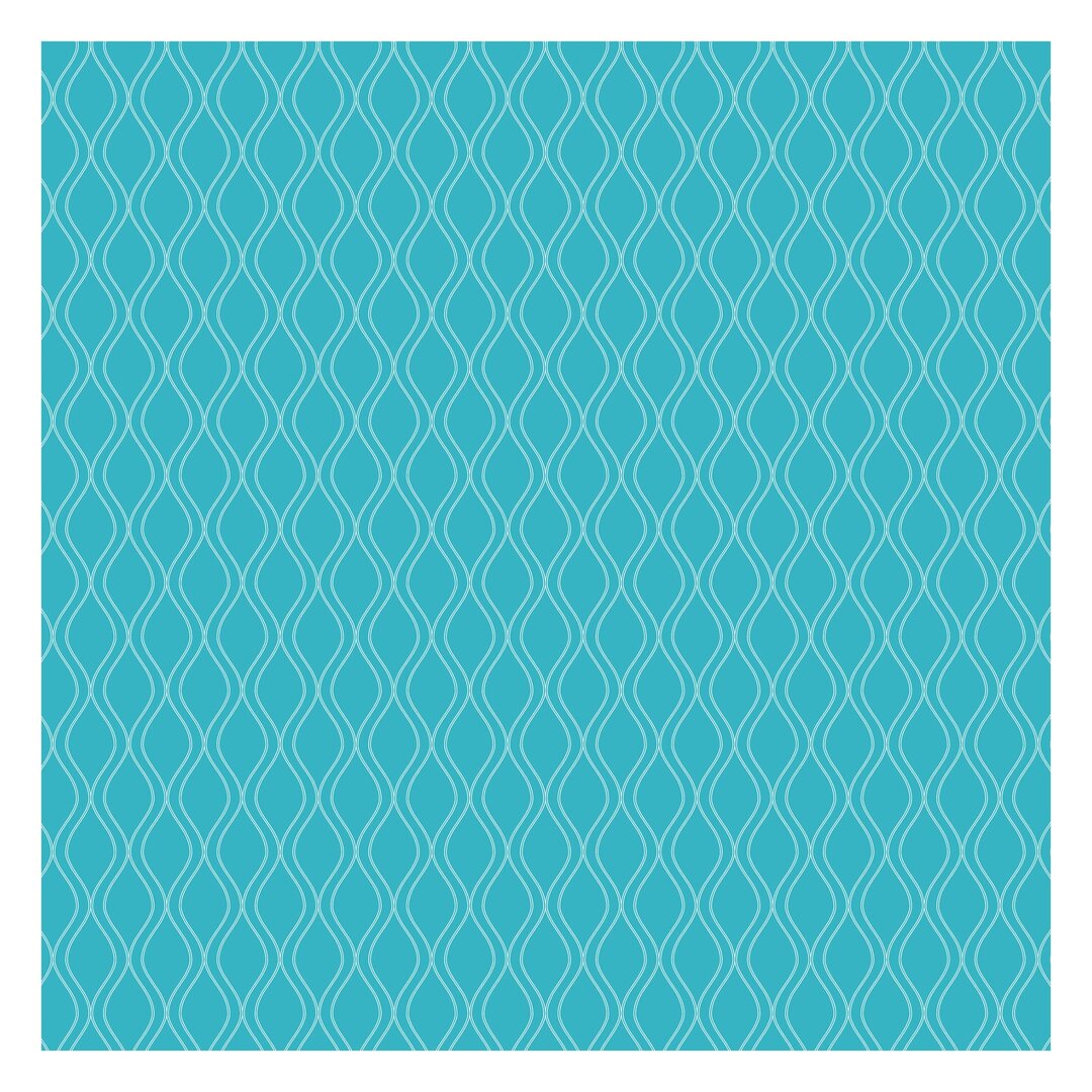 Strukturierte Tapete Wave Design – Turquoise 1,92 m x 192 cm