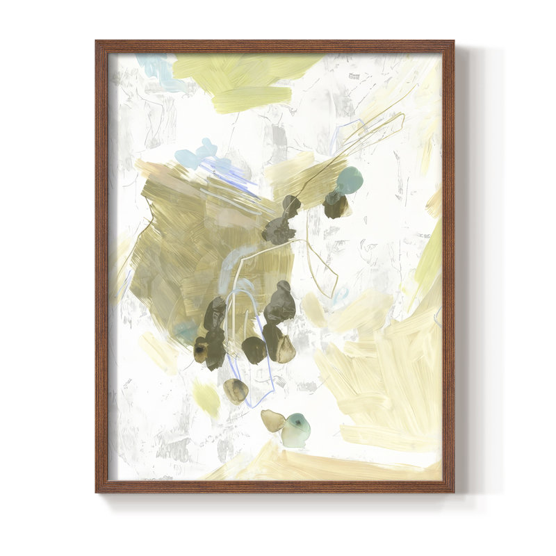 Cantique I, reproduction encadrée - bois massif, H 11 po x l 9 po, Cadre noyer