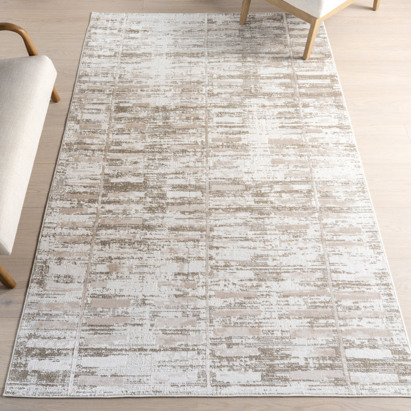 Tapis géométrique lavable à la machine Cambria, Runner 2' x 8'