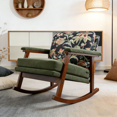 Modern Accent Chair ,rocking chair with Wood Frame
