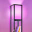 160cm Black Tray Table Floor Lamp