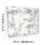 Blossom Fling Floral Metallic Wallpaper Roll-1065004969