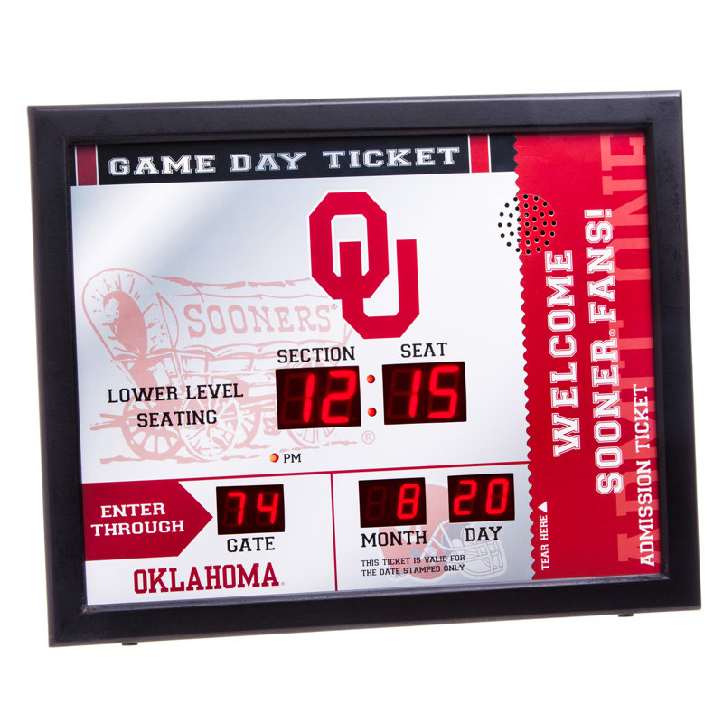 Horloge murale NCAA, University d'Oklahoma