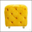 Repose-pieds rembourré en velours jaune moderne, petite table de bout exquise, repose-pieds moelleux avec rangement dissimulé-1365157250