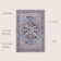 Sarok Ornate Medallion Machine-Washable Blue/Cream Rug