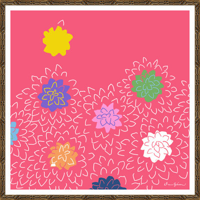 «Chrysanthemums» par Dana Gibson - Peinture encadrée sur papier