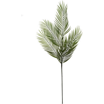 12 pièces 43 "Green Palm Frond Vaporisateur - Fausse tige tropicale pour décoration intérieure, couronnes, centres de table, arrangements floraux
