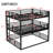 Queen Over Full XL Over Queen Bunk Bed, Metal Triple Bunk Bed With Safety Guardrails, Heavy-Duty And Noise-Reduced Design-1059902578