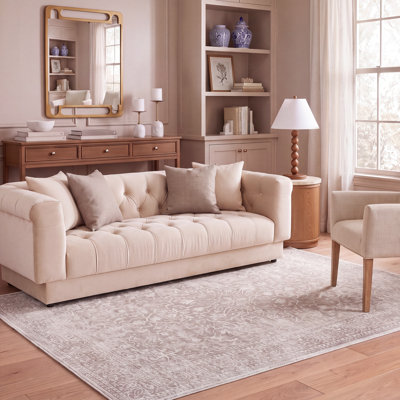 Tapis oriental beige / crème Calidia