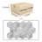 Hexagon natural marble tile, Carrara marble, natural stone, for wall, OL textured finished, 3D fluted marble-110929760