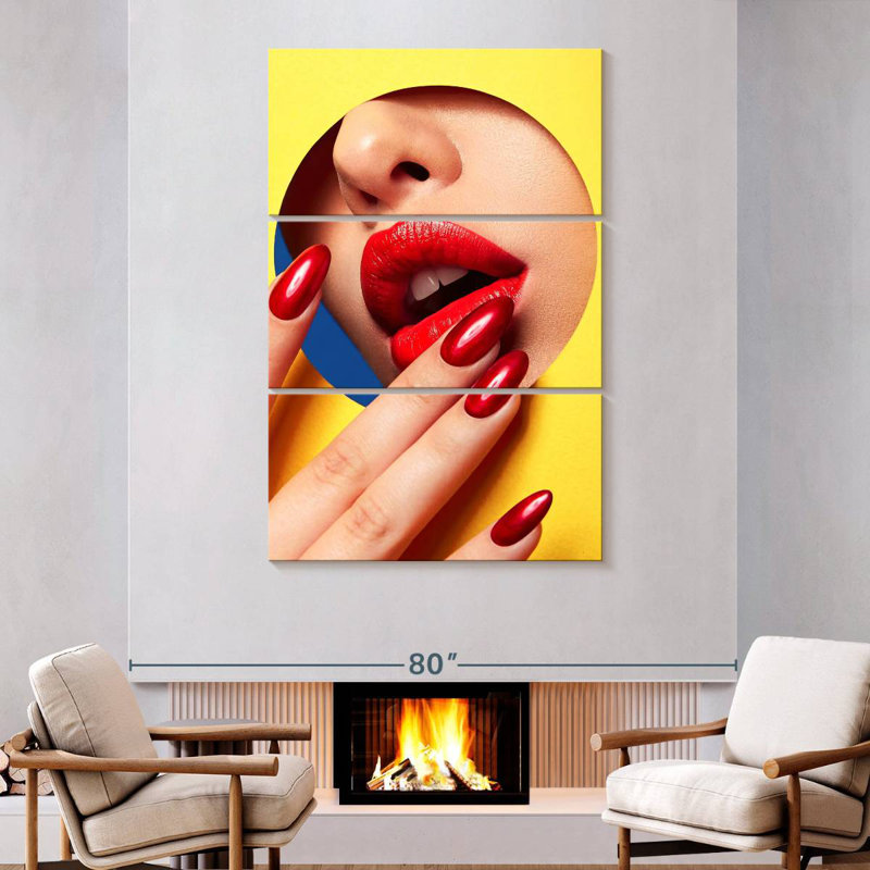 Sexy Nails, 74" H x 48" W