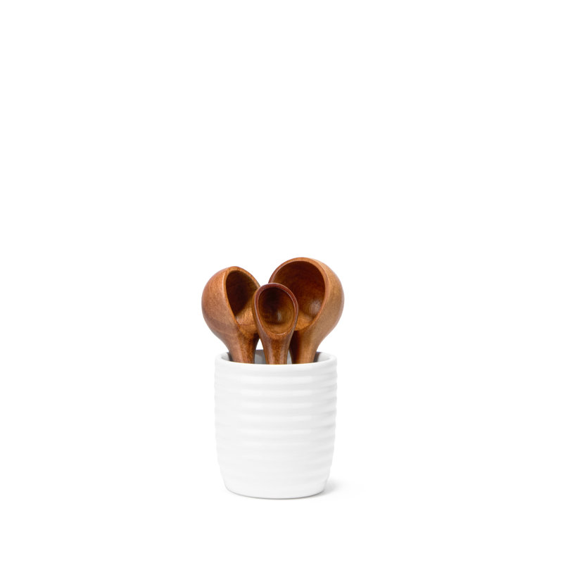 Ensemble de 3 cuillères à mesurer avec pot Tom Papa Breaking Bread