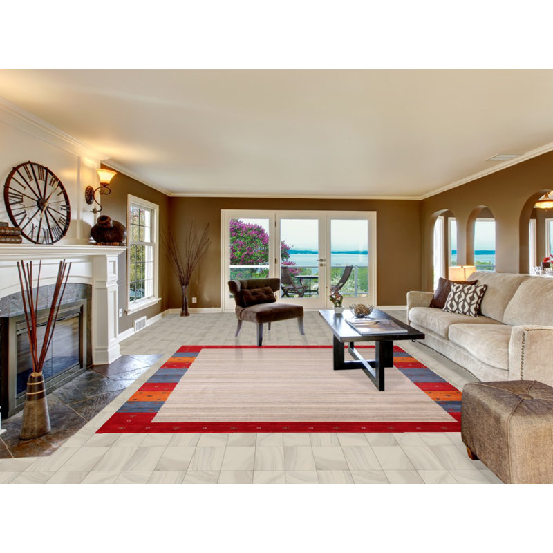 Striped Handmade Gabbeh Indian Area Rug 8x10