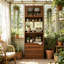 Armoire de garde-manger autoportante Walnut Farmhouse-1383249154