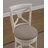 Swivel Upholstered Counter Stool with Solid Wood Frame-649225026
