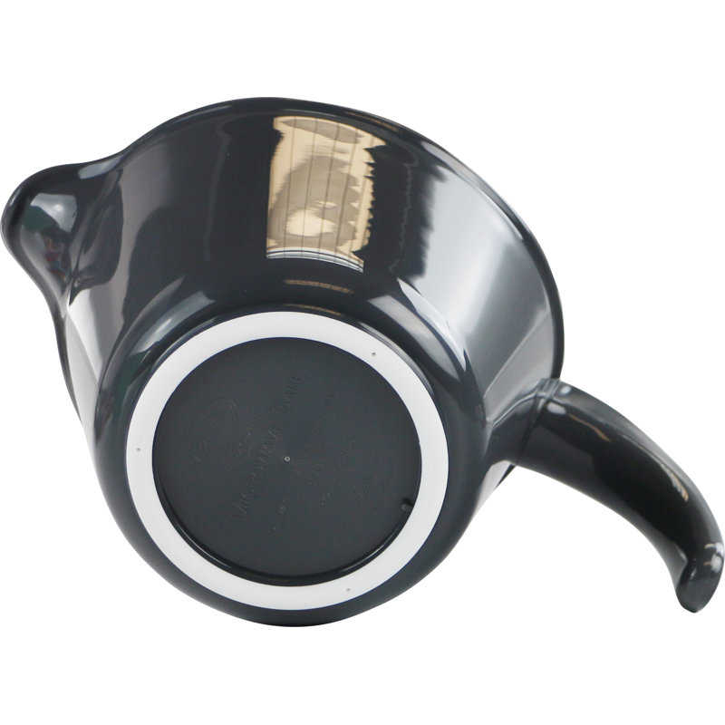 Bol en plastique Alicio de Ebern Designs, Gris anthracite