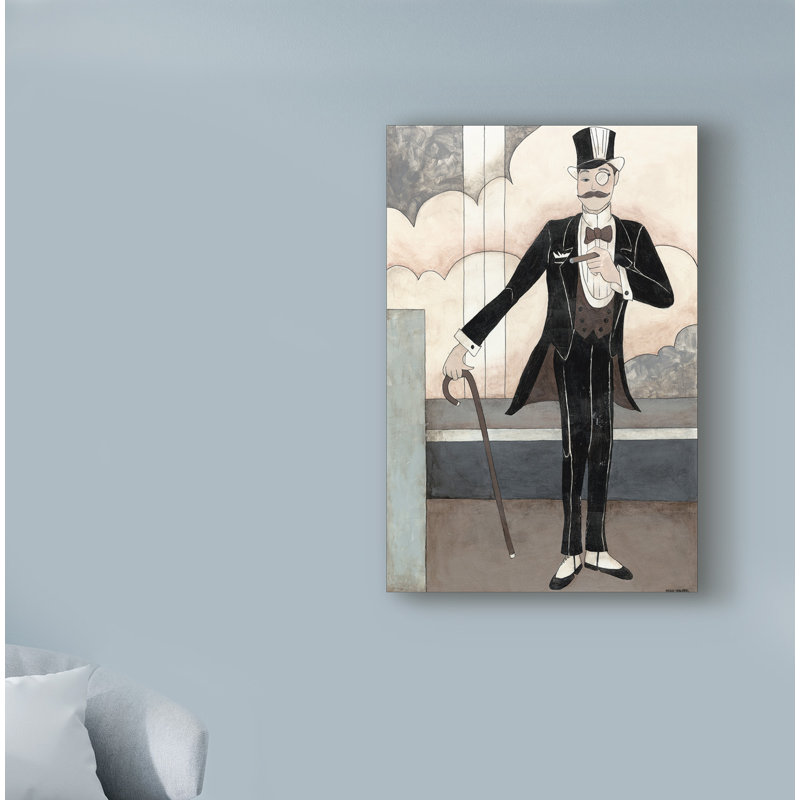 « art déco pour homme », reproduction d’impression sur toile tendue, H 19 po x l 12 po x P 2 po