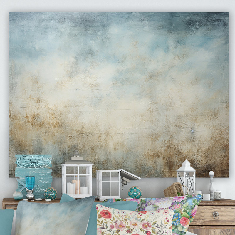 «Elegant Sky Whispers VII», reproduction sur toile, Toile tendue, 12" H x 20" W