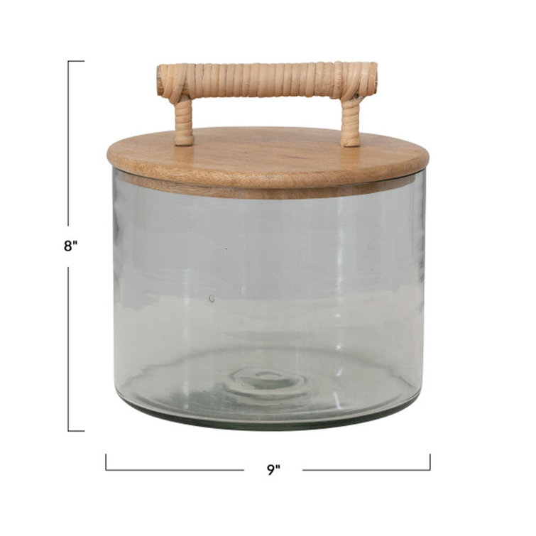 Gracie Oaks Glass Kitchen Canister & Storage Jars