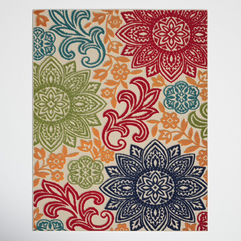 Tapis intérieur / extérieur en plastique polypropylène, Rectangle 7 pi 11 po x 10 pi 3 po