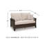 Causeuse d'extérieur avec coussin Drakes Beach