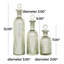 Ensemble de 3 bouteilles décoratives