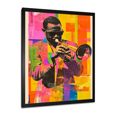 «Jazz Trumpeter In The Spotlight I», impression d'art mural