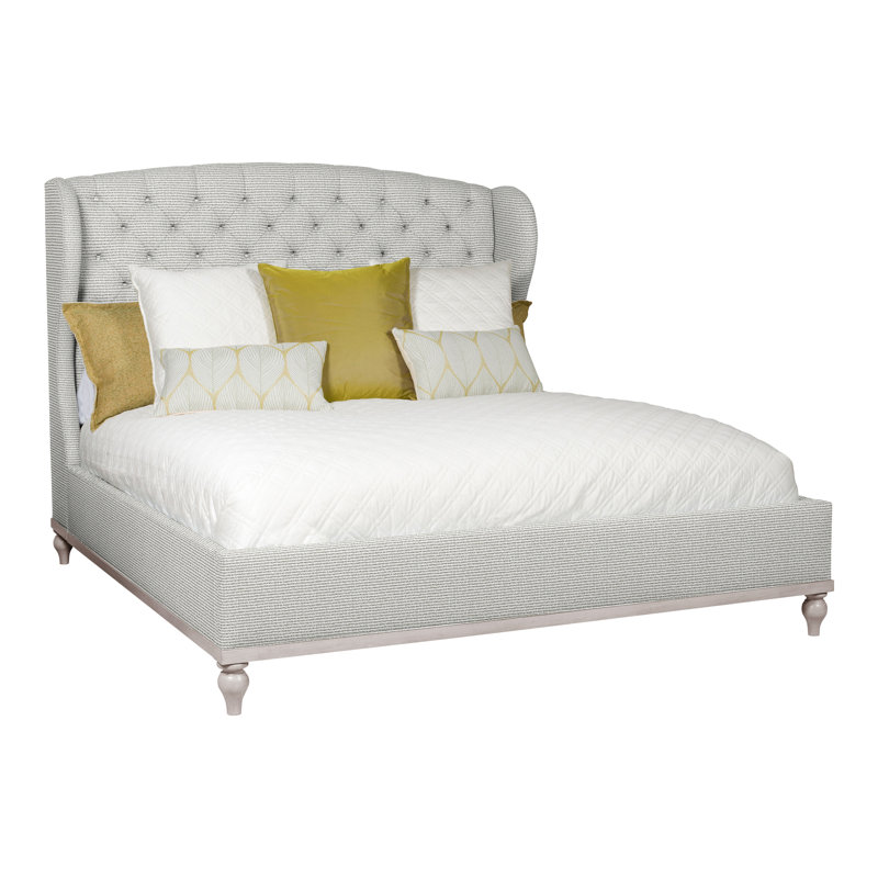 Emma King Bed, Dove Gray, Callaloo Cotton, No