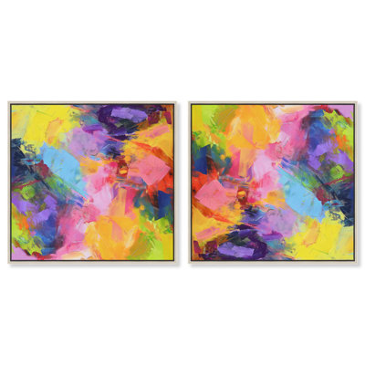 «Blissful Palette», toile saturée par Art Remedy