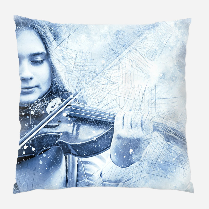 Coussin de fille fille Bohannon, Intérieur, Microsuède