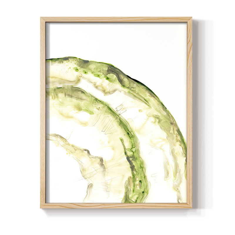 Lichen Halo VI Framed Print - Solid Wood, 11" H x 9" W