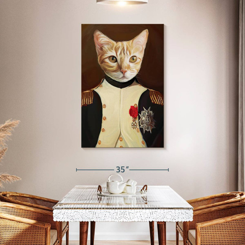 Ketti Portrait Of Cat Napoleon, 48" H x 32" W