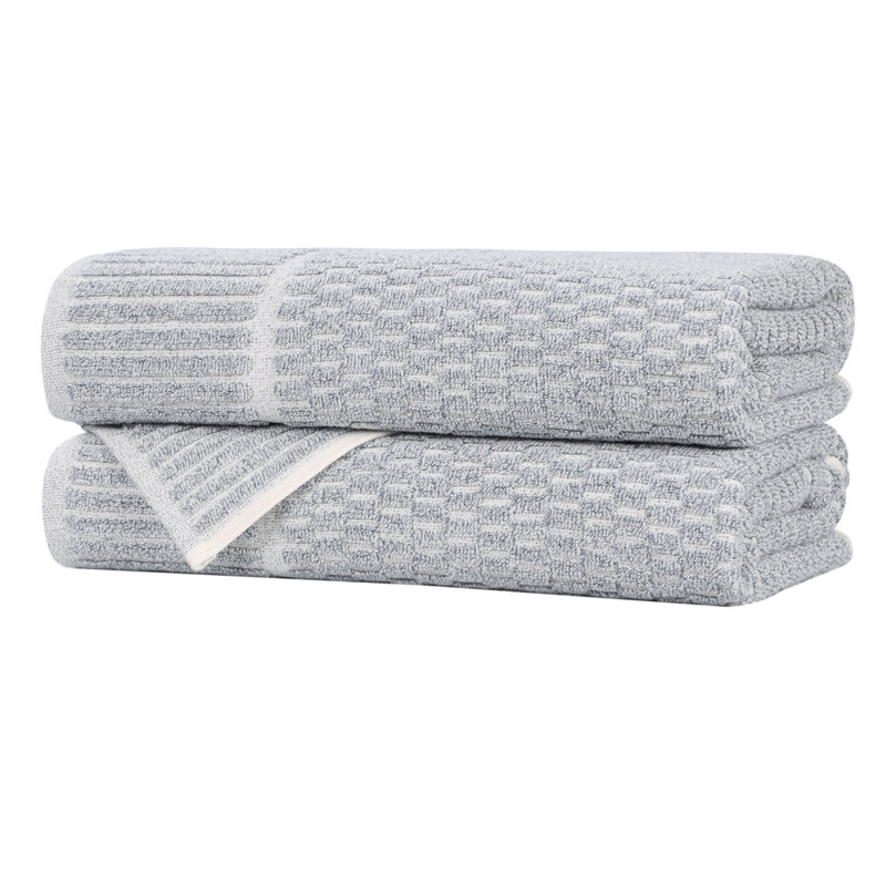 Serviettes de bain Juno, Bleu denim, Serviette de bain - paquet de 2