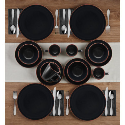 Pfaltzgraff Hunter 16-Piece Stoneware Dinnerware Set, Service for 4