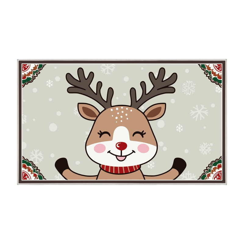 Tapis vacances de Noël The Holiday Aisle®, Rectangulaire 3 pi x 5 pi
