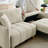 90.15" Queen size upholstered Multi-functional convertible sleeper sofa with storage-142757153