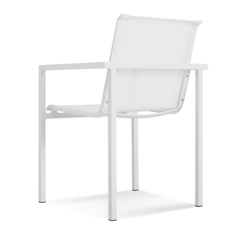 Skiff Outdoor Dining Armchair, White