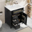Meuble-lavabo avec lavabo, 3 tiroirs, 1 armoire et tablette réglable-2059834019
