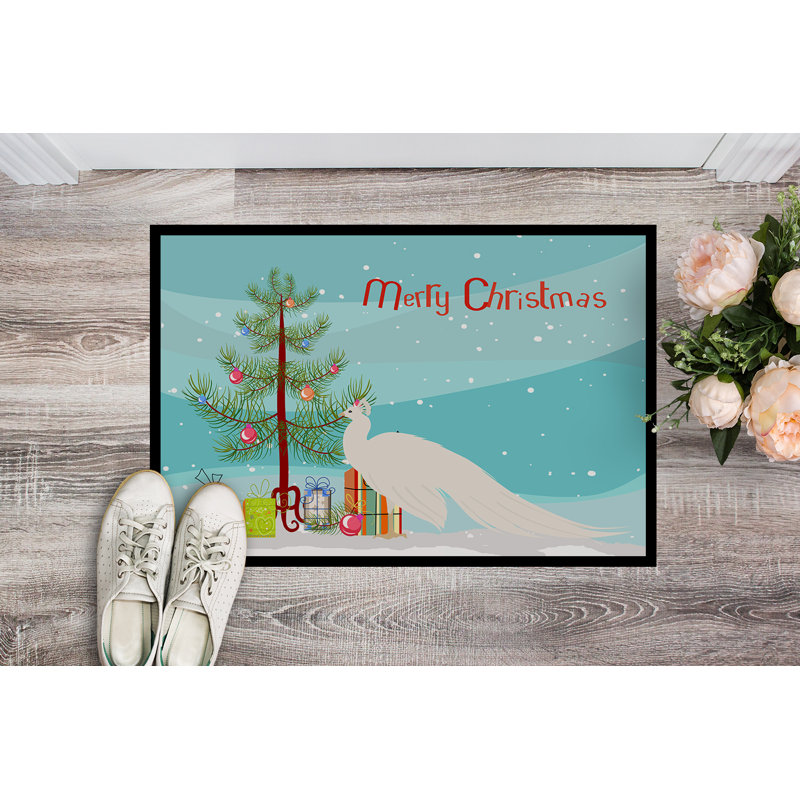 Non-Slip Christmas Outdoor Doormat, Rectangle 1'6" x 2'3"
