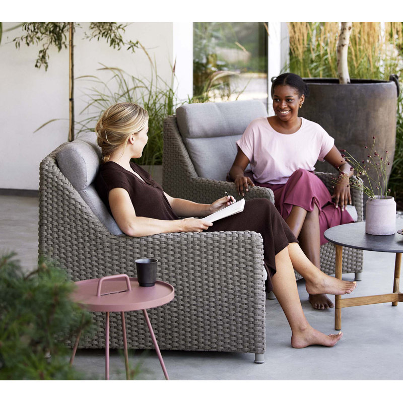 Diamond Highback Chair, Gray, Graphite