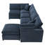 Canapé-lit modulaire en chenille modulaire à 6 places avec, pour espace de vie modulaire, modulaire en U-2049459250