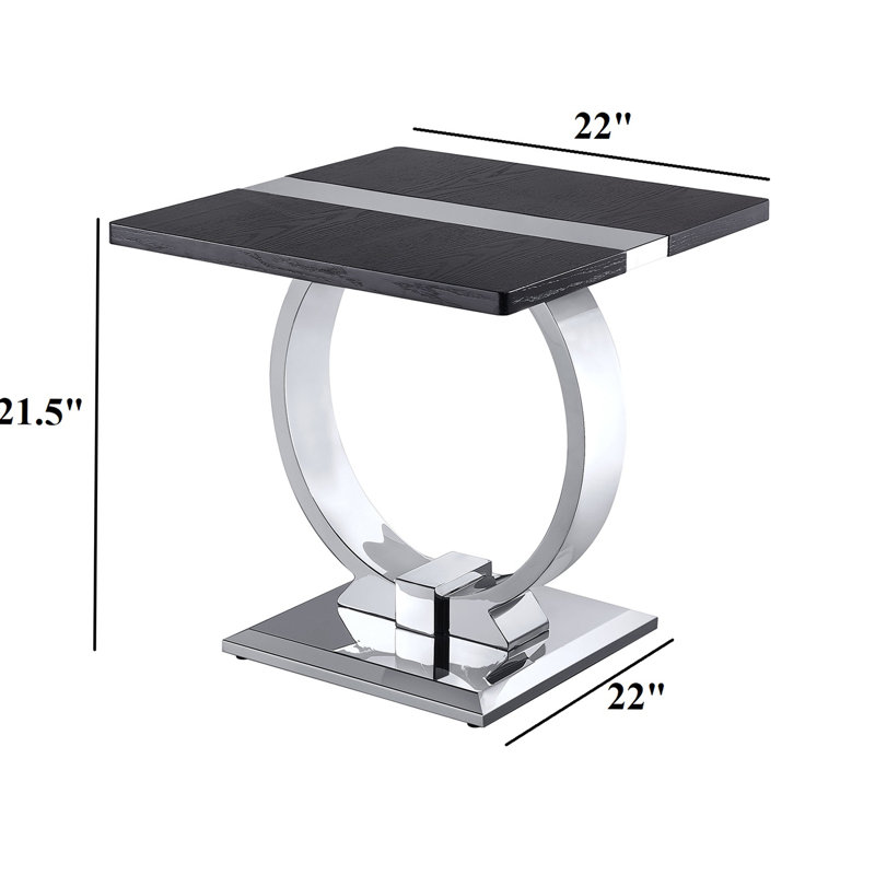 Table de bout luxueuse 1 pièce base O-Shape