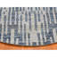 Tapis rond à motif zigzag en soie pure et en laine texturée 10 pi 1 po x 10 pi 1 po 14AD6223C8364B9185E6206D7F715BA2