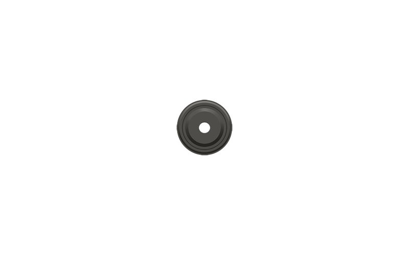 Deltana BPRC100U3 Base Plate for Knobs; 1" Diameter; Bright Brass Finish, Oil Rubbed Bronze