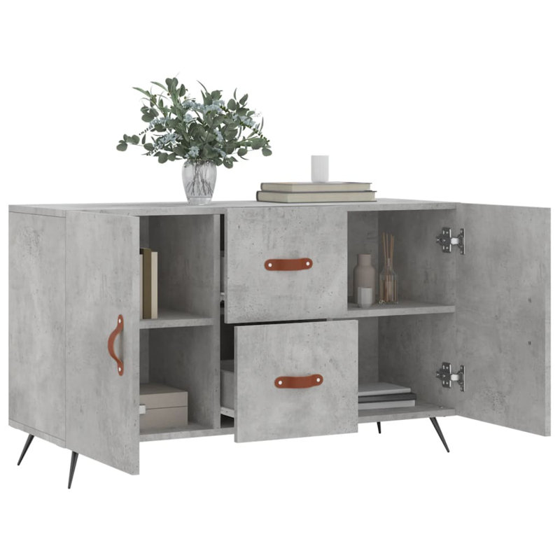 Guerrette 100cm Sideboard, Concrete Grey