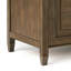 Coffre de rangement en bois massif brun vieilli Connaught