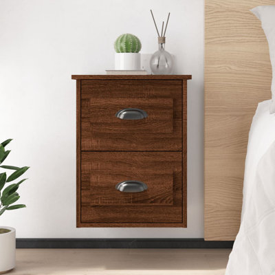 ClassicLiving Wall-Mounted Bedside Cabinet 41.5X36x53cm