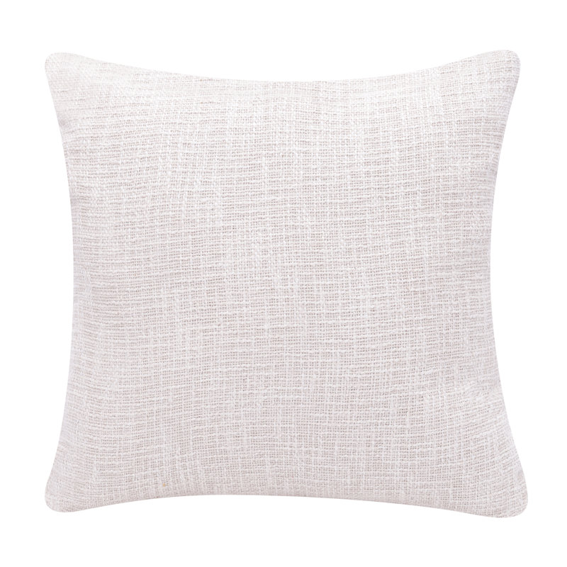 Malachy 20" Geometric Shapes Textured Cotton Throw Pillow Cover, Blue, Polyester